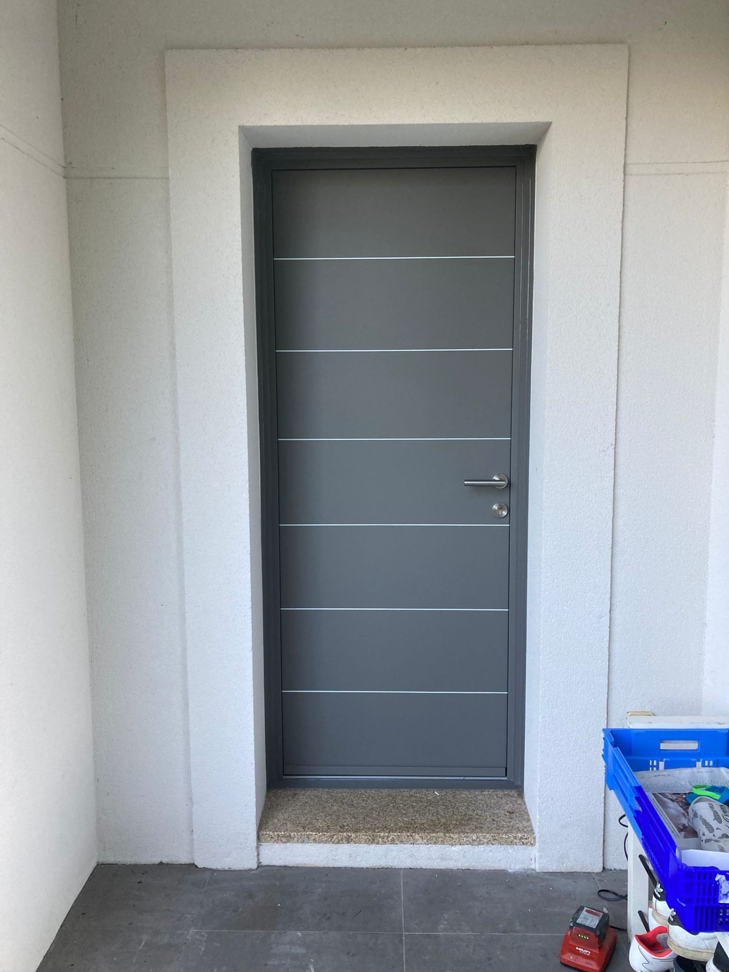 Porte d'entrée alu Eleganza anthracite — Mérignac