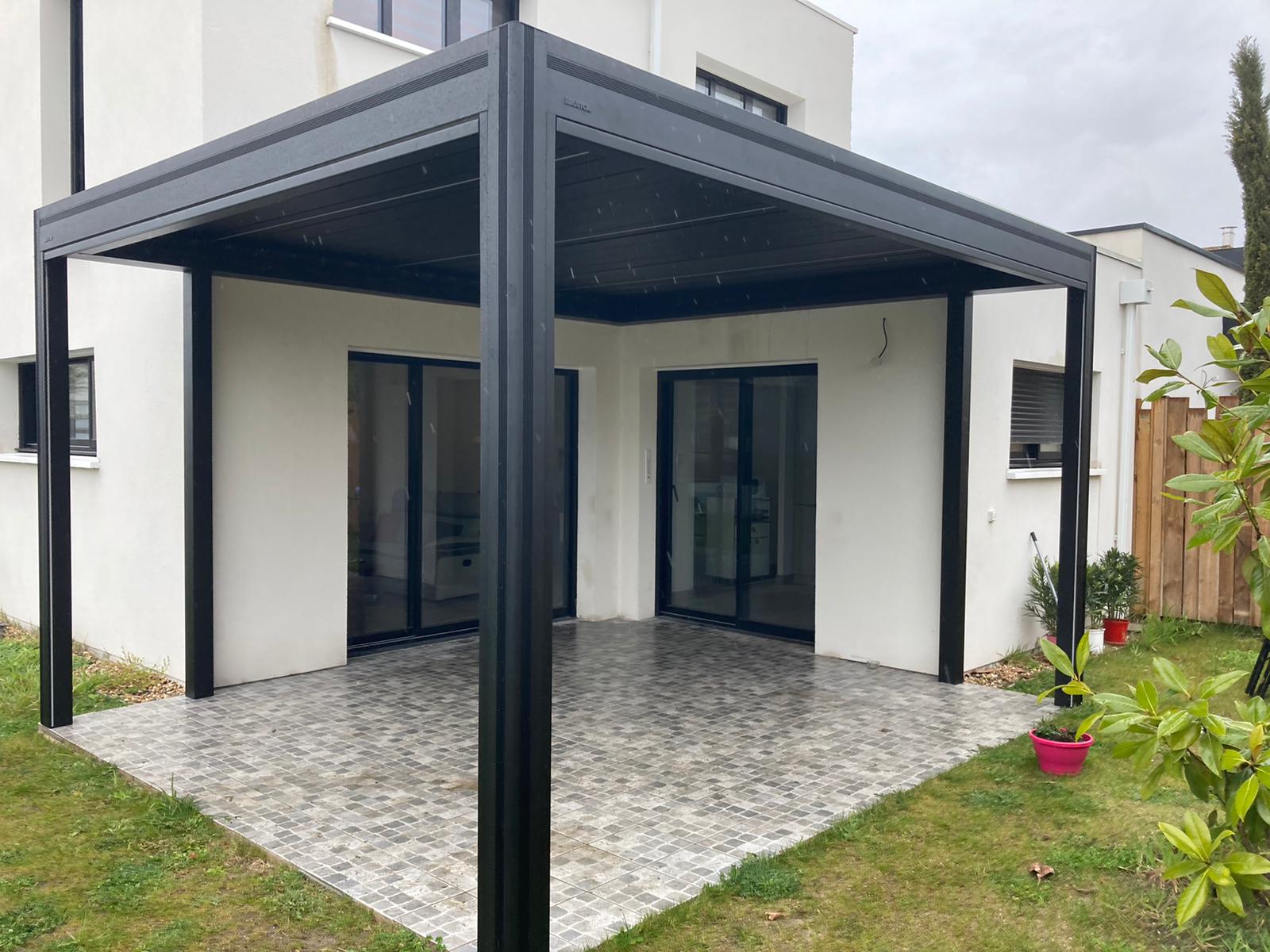 Pergola alu noir 3×4 m — Bègles